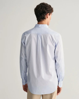 Gant Casual Overhemd Poplin Lichtblauw - L,M,XXL,5XL