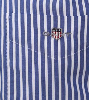 Gant Casual Overhemd Streep Blauw - L,M,XL,XXL