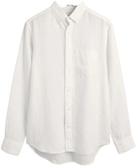 Gant Casual Shirts Gant , White , Heren - 2Xl,Xl,L,M,S,3Xl