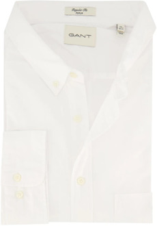 Gant Casual wit overhemd Gant , White , Heren - 4Xl,3Xl,5Xl