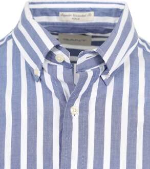 Gant College Overhemd Streep Blauw - 3XL,L,M,XL,XXL