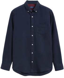 Gant Comfortabel Casual Overhemd Gant , Blue , Heren - S