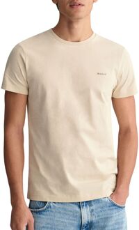 Gant Contrast Logo Shirt Heren beige - 3XL