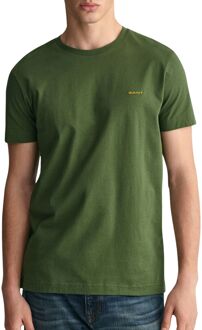 Gant Contrast Logo Shirt Heren groen - 3XL