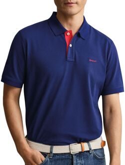 Gant Contrast Piqué Polo Heren - M