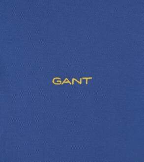 Gant Contrast Piqué Poloshirt Blauw - M,XL