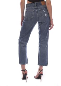Gant Dames/Dames Camie Ripped Cropped Relaxed Fit Jeans (Blauw) - 30W/32L