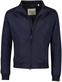 Gant Donkerblauw Bomberjack Gant , Blue , Heren - 2Xl,Xl,L,M,3Xl