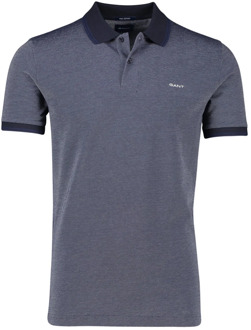 Gant Donkerblauw poloshirt met korte mouwen Gant , Blue , Heren - L,M,4Xl