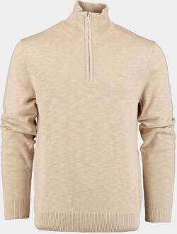 Gant Flamme Sweater met Rits Dry Sand - Heren