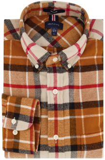 Gant Flannel Tartan Geruit Overhemd - Heren