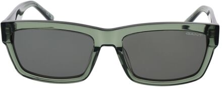 Gant Ga1061 Vierkante Frame Zonnebrillen Donkergroen