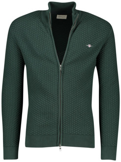 Gant Groene Vest met Opstaande Kraag Gant , Green , Heren - 2Xl,Xl,M,3Xl