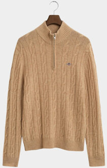Gant Half zip lambswool cable half zip 8050260/296 Beige - XL
