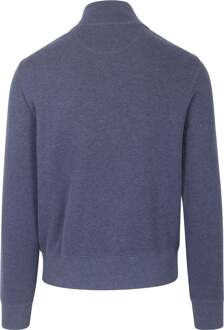 Gant Halfzip Sacker Trui Melange Blauw - 3XL,L,M,XL