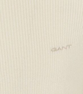 Gant Halfzip Trui Wolmix Ecru Off-White - XL