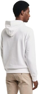 Gant Heren Archive Shield Geborduurd Regular Hoodie (Wit) - maat 2XL