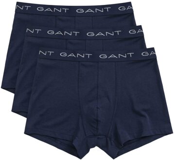 Gant Heren Boxershort (Pakket van 3) (Blauw) - maat M