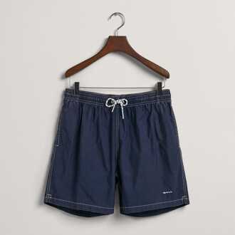 Gant Heren Gant Classic Fit Seersucker Zwemshorts in Blauw