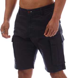Gant Heren Gant Relaxed Fit Twill Cargo Shorts in Marineblauw Navy - 33 Normaal