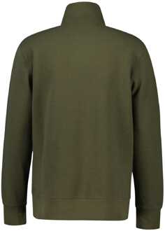 Gant Heren Gant Textured Half-Zip Sweatshirt in Groen - maat