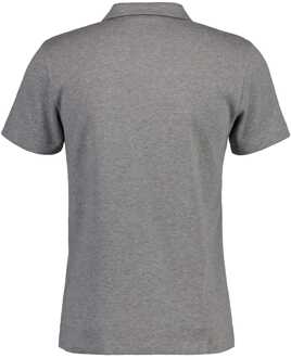 Gant Heren Gant Wafelstructuur Piqué Poloshirt in Grijs - S