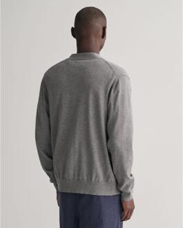 Gant Heren Klassiek Katoenen V Hals Sweatshirt (Grijs) - 3XL