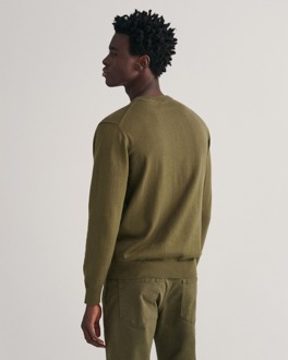Gant Heren Klassieke Katoenen Coltrui Donkergroen - XL