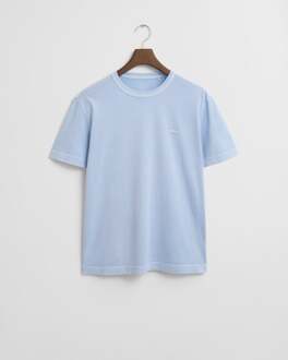 Gant Heren Korte Mouwen Sunfaded T-Shirt Lichtblauw