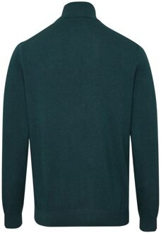 Gant Heren Lambswool Blend Kwartrits Sweatshirt (Groen) - maat L
