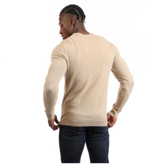 Gant Heren Lamswolmix Crew Neck Sweatshirt (Khaki Bruin) - maat 2XL Kaki