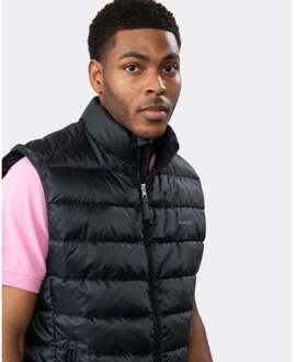 Gant heren licht donzen gilet Zwart - S