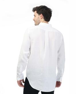 Gant Heren Linnen Normaal Overhemd (Wit) - 3XL