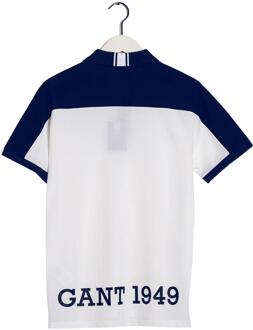 Gant heren nautisch poloshirt - maat M Wit