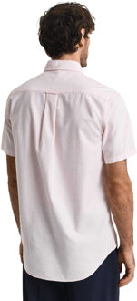 Gant Heren Oxford Regular Korte Mouwen Shirt (Roze) - 3XL