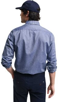 Gant Heren Oxford Slank shirt met lange mouwen (Blauw)