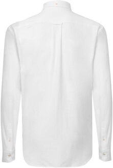 Gant Heren Pique Jersey Regular Shirt met Lange Mouwen (Wit) - 3XL