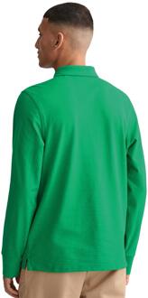 Gant | Heren Poloshirt Lange Mouwen - maat L Groen