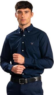 Gant Heren Regular Fit Overhemd | Het Oxford Overhemd Blauw - XL