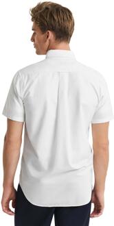 Gant Heren Regular Korte Mouw Oxford Overhemd Wit