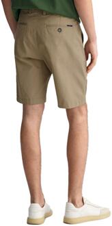 Gant | Heren Relaxed Fit Chino Korte Broek Kaki