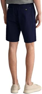 Gant | Heren Relaxed Fit Chino Korte Broek Navy - M