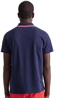 Gant Heren Retro Poloshirt Blauw - S