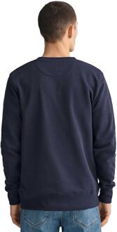 Gant heren Shield crew neck sweatshirt - maat M Navy
