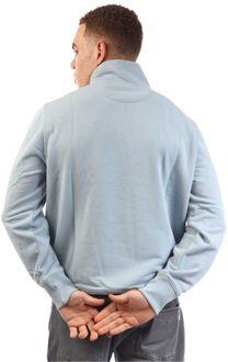 Gant Heren Shield Sweatshirt met halve rits (Blauw)