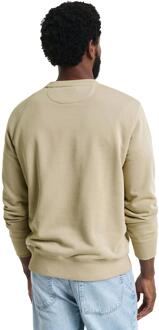 Gant | Heren Shield Trui met Ronde Hals - maat 2XL Zand