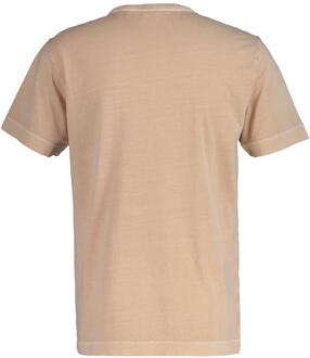 Gant Heren Sun Faded T-shirt met korte mouwen (Beige)