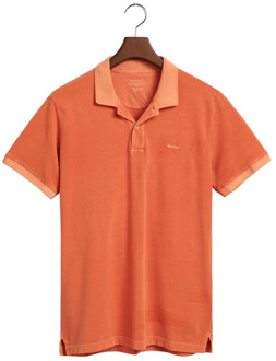 Gant Heren Sunfaded Piqué Polo Shirt Gant , Orange , Heren - 2Xl,Xl,L,M