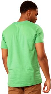 Gant heren T-shirt met ronde hals en contrasterend logo - Groen - maat XL