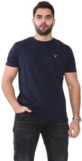 Gant Heren T-shirts - Blauw - L